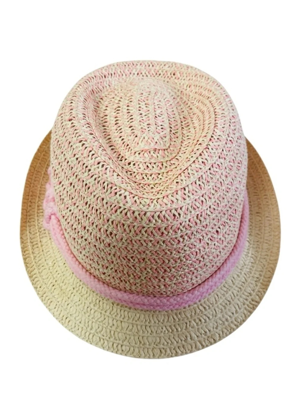 Wallaroo Hat Lulu Trilby Fedora In Pink W/ Knot Detail Size 4-8Yrs
